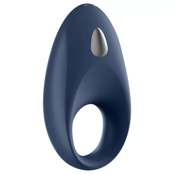 Satisfyer Mighty One - anillo vibrador para pene - control app - silicona azul