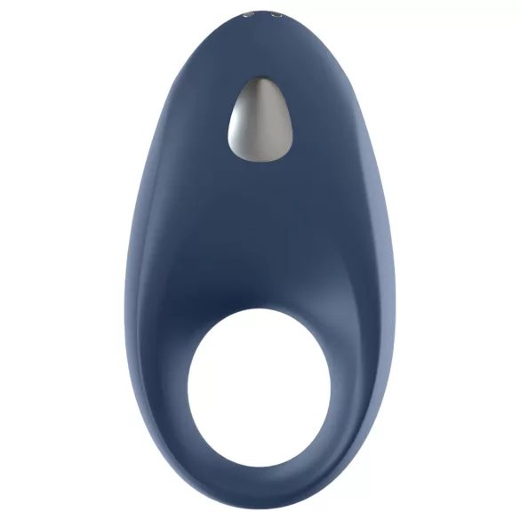 Satisfyer Mighty One - anillo vibrador para pene - control app - silicona azul
