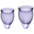 Satisfyer Feel Confident - Set de copas menstruales (lila)