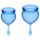 Satisfyer Feel Good - set de copas menstruales (azul) - 2 unidades