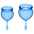 Satisfyer Feel Good - Set de copas menstruales (azul) - 2 unidades