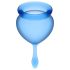 Satisfyer Feel Good - set de copas menstruales (azul) - 2 unidades