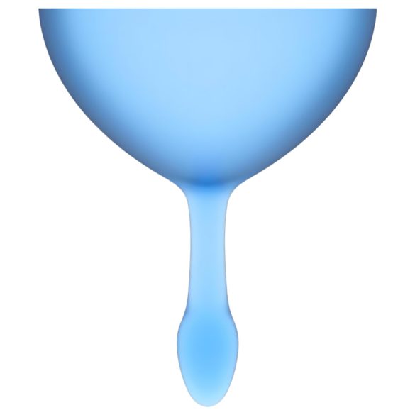 Satisfyer Feel Good - copa menstrual set - silicona azul - 2 unidades
