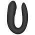 Satisfyer Double Joy - vibrador doble inteligente e impermeable (negro)