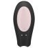 Satisfyer Double Joy - vibrador doble inteligente e impermeable (negro)