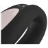 Satisfyer Double Joy - vibrador doble inteligente e impermeable (negro)