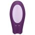 Satisfyer Double Joy - vibrador doble inteligente, resistente al agua (lila)