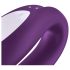Satisfyer Double Joy - vibrador doble inteligente, resistente al agua (lila)
