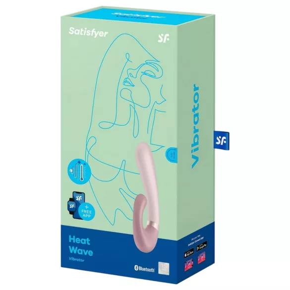 Satisfyer Heat Wave - Vibrador calefactable con control por app (beige)