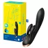Satisfyer Double Flex - Vibrador con brazo para clítoris controlado por app (negro)