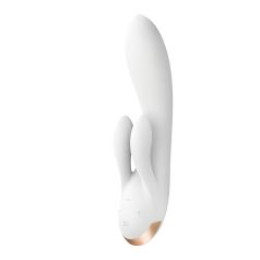   Satisfyer Double Flex - vibrador inteligente con brazo para clítoris (blanco)