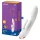 Satisfyer Double Flex - vibrador con brazo para el clítoris controlado por aplicación (blanco)