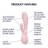 Satisfyer Mono Flex - vibrador inteligente impermeable (rosa)