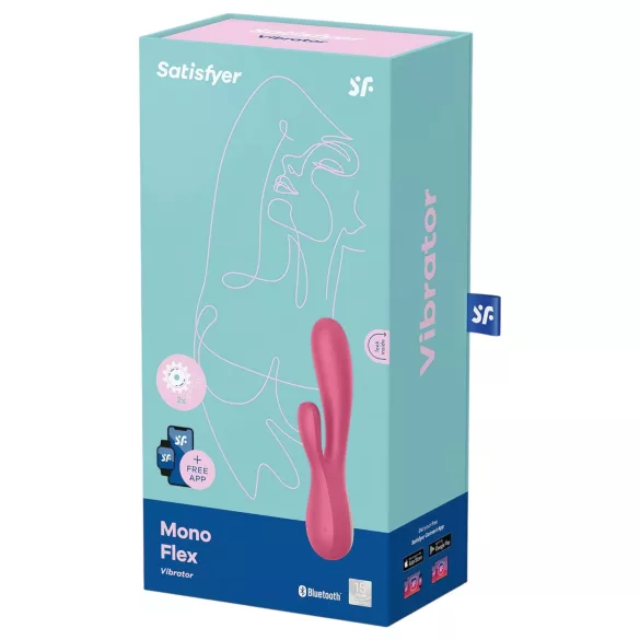 Satisfyer Mono Flex - vibrador inteligente impermeable - silicona - rojo