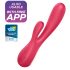 Satisfyer Mono Flex - Vibrador inteligente y resistente al agua (rojo)