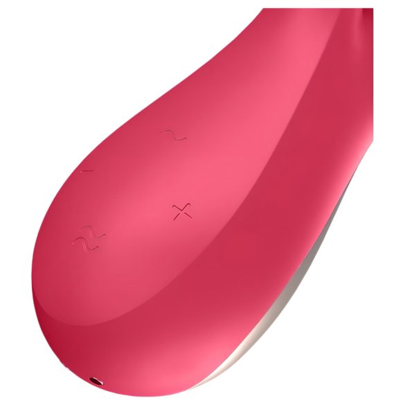 Satisfyer Mono Flex - vibrador inteligente impermeable - silicona - rojo