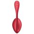 Huevo vibrador Satisfyer Shiny Petal rojo con control remoto