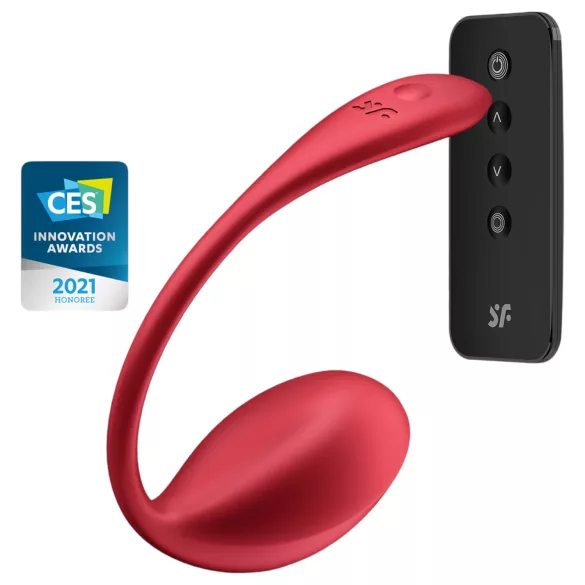 Satisfyer Shiny Petal - huevo vibrador inalámbrico - color rojo