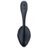 Satisfyer Ribbed Petal - huevo vibrador a control remoto (negro)