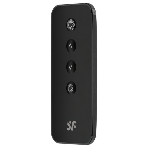 Satisfyer Ribbed Petal - huevo vibrador con control remoto - silicona negra