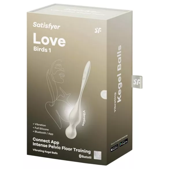 Satisfyer Love Birds 1 - bola vaginal vibradora inteligente - blanco