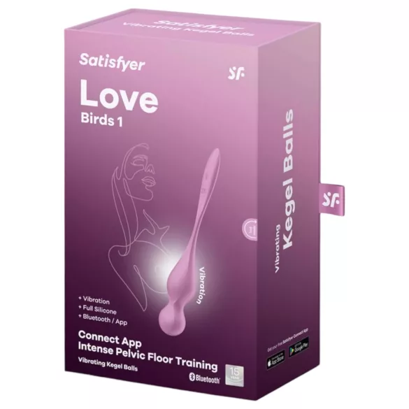 Satisfyer Love Birds 1 - bola vaginal vibradora inteligente - silicona rosa