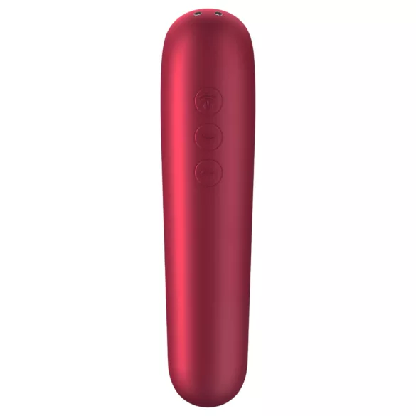 Satisfyer Dual Love - vibrador vaginal y de clítoris - recargable - rojo
