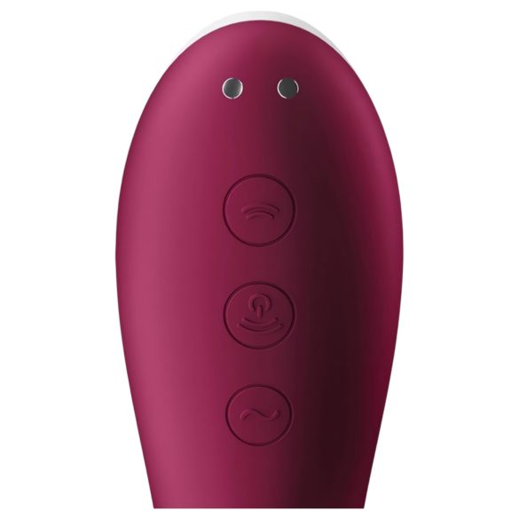 Satisfyer Dual Crush - vibrador vaginal y de clítoris recargable - rojo