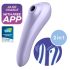 Satisfyer Dual Pleasure - vibrador inteligente 2 en 1 con ondas de aire (lila)