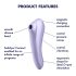 Satisfyer Dual Pleasure - vibrador inteligente 2 en 1 con ondas de aire (lila)