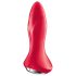 Satisfyer Rotator Plug 1 - vibrador anal con cuentas (rojo)