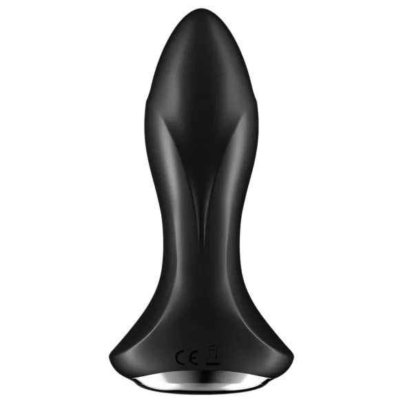 Satisfyer - plug anal vibrador con bolas - silicona negra