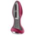 Satisfyer Rotator Plug 2 - vibrador anal con cuentas recargable (rojo)