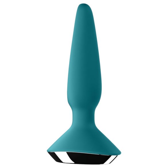 Satisfyer Plug-ilicious 1 - plug anal vibrador inteligente - silicona verde