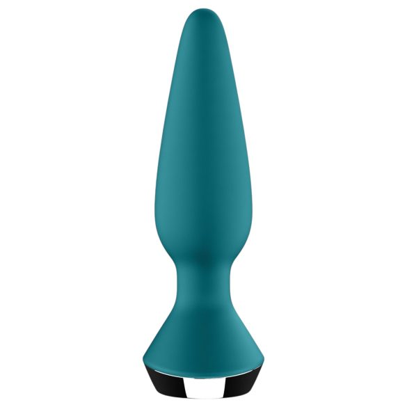 Satisfyer Plug-ilicious 1 - plug anal vibrador inteligente - silicona verde