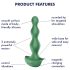 Satisfyer Lolli-Plug 2 - vibrador anal recargable, impermeable (verde)