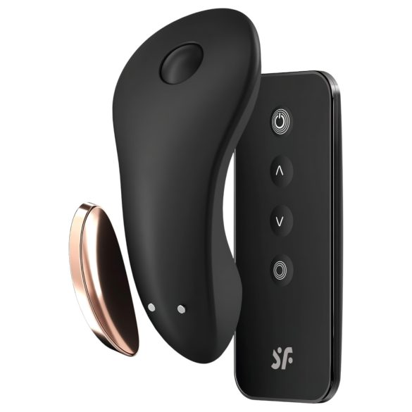 Satisfyer Little Secret - vibrador inteligente impermeable para clítoris (negro)