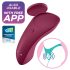 Satisfyer Sexy Secret - Vibrador impermeable de braguitas inteligente (rojo)