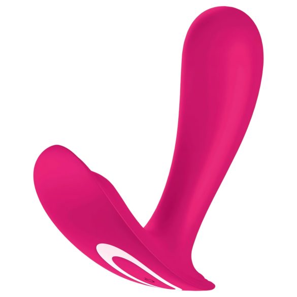 Satisfyer Top Secret - vibrador doble motor inteligente - silicona rosa
