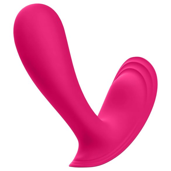 Satisfyer Top Secret - vibrador doble motor inteligente - silicona rosa