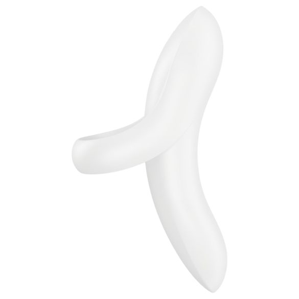 Satisfyer Bold Lover - vibrador para dedo recargable impermeable blanco