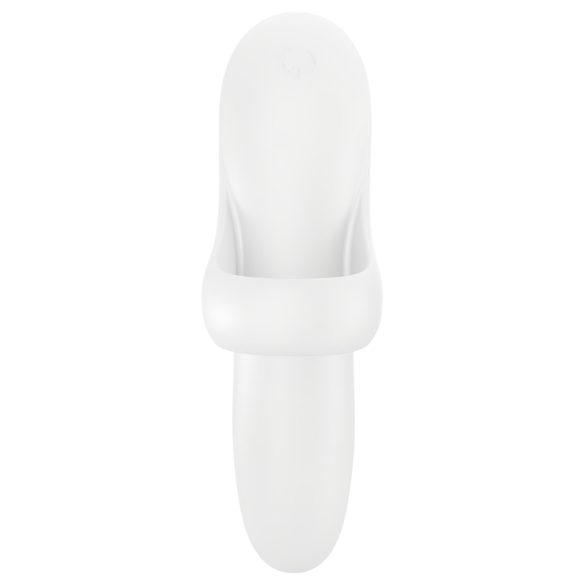 Satisfyer Bold Lover - vibrador para dedo recargable impermeable blanco