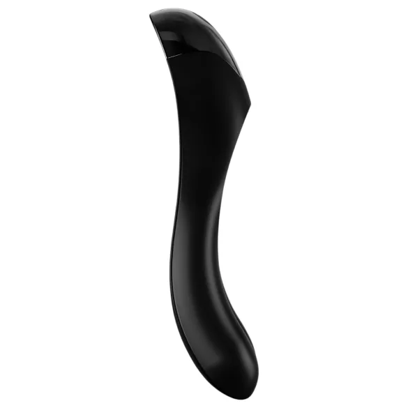 Satisfyer Candy Cane - vibrador doble recargable impermeable silicona negro