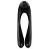 Satisfyer Candy Cane - vibrador recargable doble resistente al agua (negro)