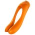 Satisfyer Candy Cane - vibrador recargable resistente al agua de doble punta (naranja)
