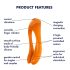 Satisfyer Candy Cane - vibrador sumergible de dos puntas (naranja)