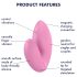 Satisfyer Love Riot - vibrador de dedo recargable e impermeable (rosa)