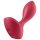 Satisfyer Backdoor Lover - vibrador anal rojo, recargable y sumergible
