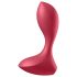 Satisfyer Backdoor Lover - vibrador anal rojo, recargable y sumergible