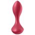 Satisfyer Backdoor Lover - vibrador anal rojo, recargable y sumergible